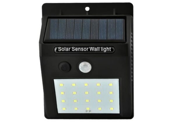 Lampa solara 20 LED-uri, senzor de miscare, senzor lumina - imagine 4