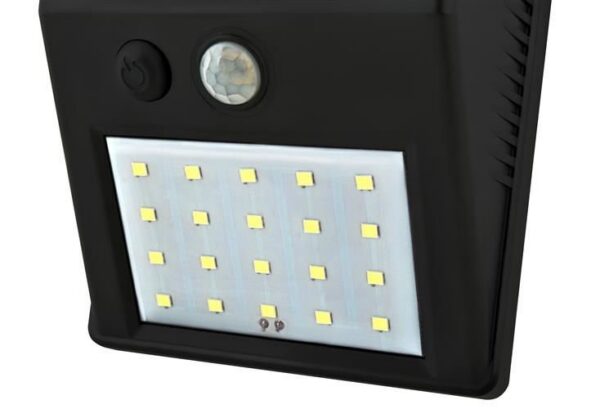 Lampa solara 20 LED-uri, senzor de miscare, senzor lumina - imagine 2
