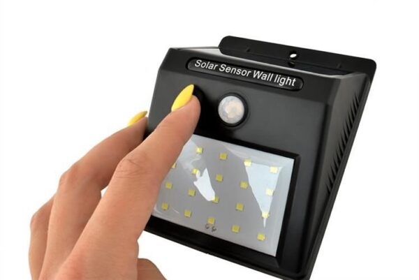 Lampa solara 20 LED-uri, senzor de miscare, senzor lumina - imagine 6
