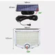 Lampa solara de perete, LED 8 W, panou extern, 2000 mAh, 3 moduri, IP65, Breckner Germany - imagine 8