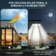 Lampa solara de perete MustWin cu 4 panouri, senzor de miscare, telecomanda, 1400 lm, LED, 182 leduri, 3 moduri, incarcare solara - imagine 3