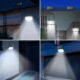 Lampa solara de perete cu senzor de miscare, LED 0.8 W, panou extern, 1200 mAh, IPX4, Breckner Germany - imagine 2