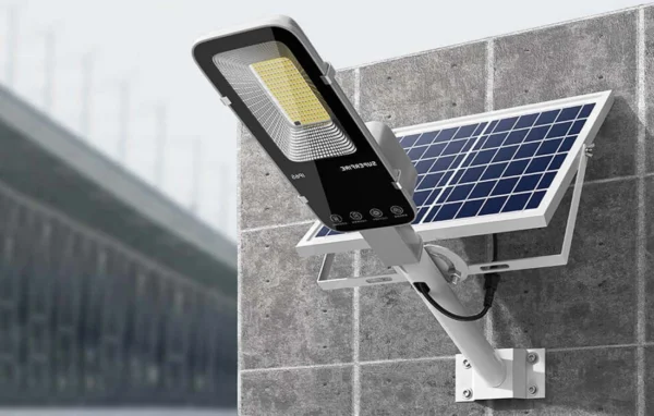 Lampa solara stradala LED Superfire FF5-E, Panou solar, Telecomanda, 897 W, 2000 lm, 20000 mAh - imagine 2