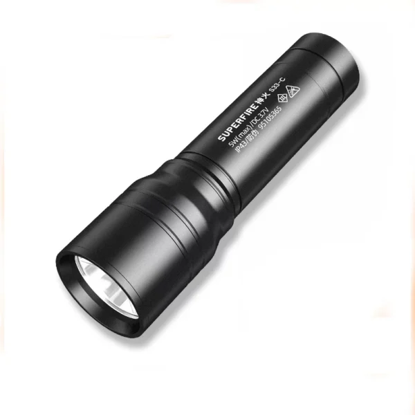 Lanterna LED Superfire S33-C, 210 lm, distanta180 m, incarcare USB, 5W - imagine 1