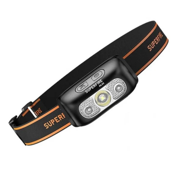 Lanterna LED pentru cap Superfire HL05-D, Lumina rosie, 110lm, 35m, 500mAh, incarcare USB - imagine 1