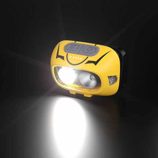 Lanterna LED pentru cap Supfire HL05-S, Waterproof, 500 lm, incarcare USB, control miscare mana - imagine 4