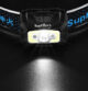 Lanterna LED pentru cap Supfire X30, Waterproof, 500lm, 130m, incarcare USB, control miscare mana - imagine 5