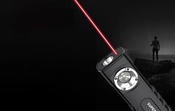 Lanterna Multifunctionala LED Superfire G20, Laser, 500 lumeni, acumulator 2000 mAh, incarcare USB-C - imagine 7