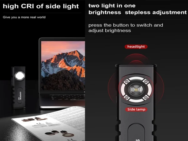 Lanterna Multifunctionala LED Superfire G20, Laser, 500 lumeni, acumulator 2000 mAh, incarcare USB-C - imagine 8
