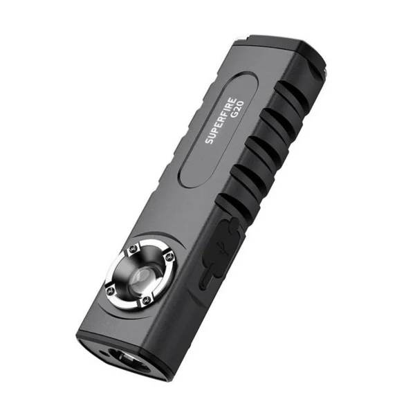 Lanterna Multifunctionala LED Superfire G20, Laser, 500 lumeni, acumulator 2000 mAh, incarcare USB-C - imagine 1