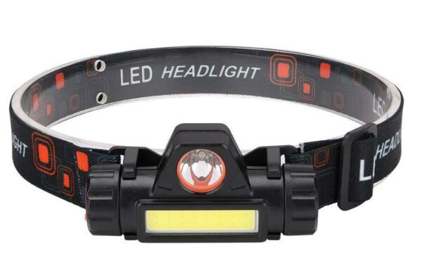 Lanterna de cap reincarcabila LED COB, 200 lm, USB, 2 moduri de iluminare - imagine 9