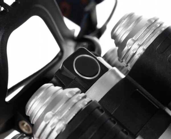 Lanterna frontala de cap, 5 LED-uri CREE, 4 moduri iluminare, acumulator, unghi reglabil de inclinare - imagine 4