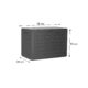 Lada depozitare de gradina, maro inchis, 78x44x55 cm, Woodebox - imagine 5