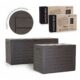 Lada depozitare de gradina, maro inchis, 78x44x55 cm, Woodebox - imagine 2