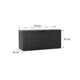 Lada depozitare de gradina, antracit, 116x44x55 cm, Woodenbox - imagine 4