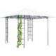 Pavilion pentru gradina/terasa, cadru metalic, alb, 3x3x2.65 m, Delia - imagine 4