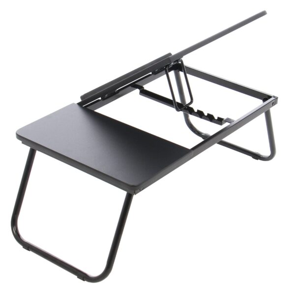 Masa pliabila pentru laptop MDF, unghi ajustabil, multifunctionala, neagra - imagine 4