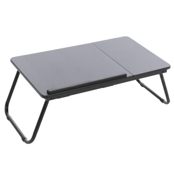 Masa pliabila pentru laptop MDF, unghi ajustabil, multifunctionala, neagra - imagine 7