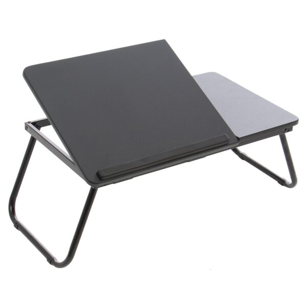 Masa pliabila pentru laptop MDF, unghi ajustabil, multifunctionala, neagra - imagine 8