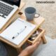 Masuta laptop LapWood Gadget Cool® din bambus multifunctionala, reglabila, pliabila - imagine 8