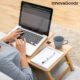 Masuta laptop LapWood Gadget Cool® din bambus multifunctionala, reglabila, pliabila - imagine 7