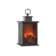 Mini Semineu decorativ tip felinar cu efect real de flacara 3D, baterii, timer - imagine 6
