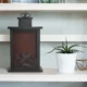 Mini Semineu decorativ tip felinar cu efect real de flacara 3D, baterii, timer - imagine 7