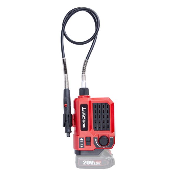Mini polizor cu accesorii, 20V Li-ion (acumulator neinclus), Worcraft - imagine 6