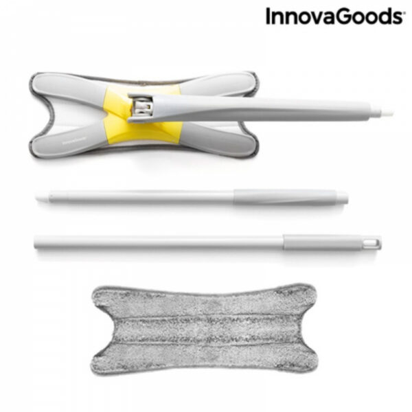 Mop cu burete din fibre cu stoarcere tip X Twop Innovagoods, rotatie de 360°, brat extensibil - imagine 17