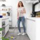 Mop cu burete din fibre cu stoarcere tip X Twop Innovagoods, rotatie de 360°, brat extensibil - imagine 3