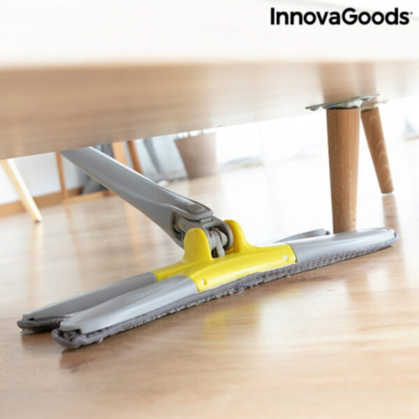 Mop cu burete din fibre cu stoarcere tip X Twop Innovagoods, rotatie de 360°, brat extensibil - imagine 7