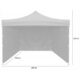 Pavilion pentru gradina/comercial, cadru metalic, 3 pereti, pliabil, alb, 3x3x3.16 m - imagine 2