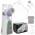 Nebulizator ultrasonic portabil Malatec, Mesh, 10 ml, cu accesorii incluse, Alb