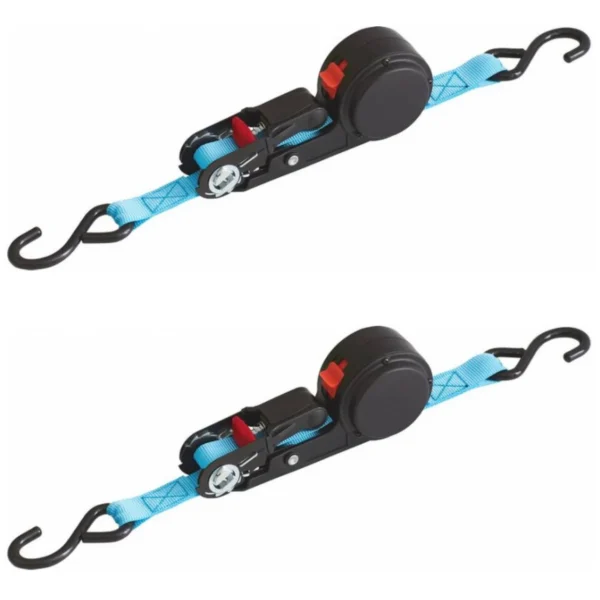 Chinga ancorare cu clichet, 25 mm x 4 m, set 2 buc, max 500 kg, Strend Pro - imagine 2