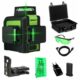 Nivela laser, 3D, verde, 30 m, Dedra - imagine 3
