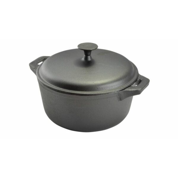 Oala de fonta cu capac, 7 L, Perfect Home - imagine 3