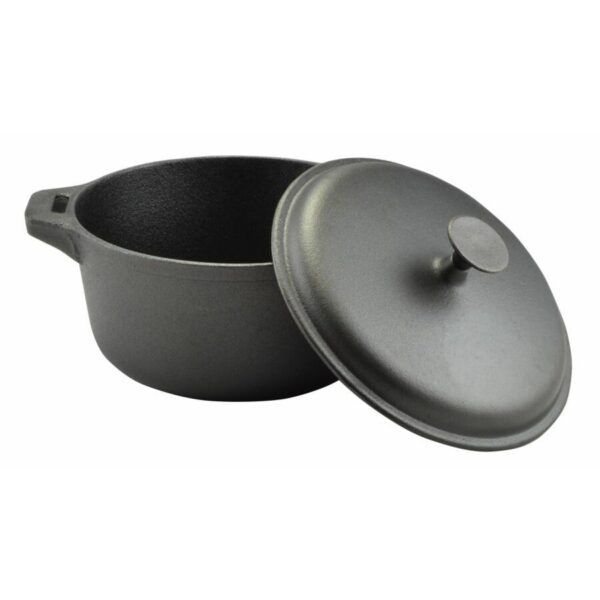 Oala de fonta cu capac, 7 L, Perfect Home - imagine 2