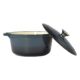 Oala de fonta emailata cu capac, maner din inox, 4 L, Perfect Home - imagine 2