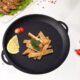 Oala de fonta tip wok, cu capac, 3 in 1, 37x18 cm, Perfect Home - imagine 3