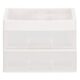 Organizator cosmetice, plastic, 3 niveluri, 2 sertare, alb, 30x25x34 cm, Springos - imagine 13