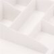 Organizator cosmetice, plastic, 3 niveluri, 2 sertare, alb, 30x25x34 cm, Springos - imagine 8