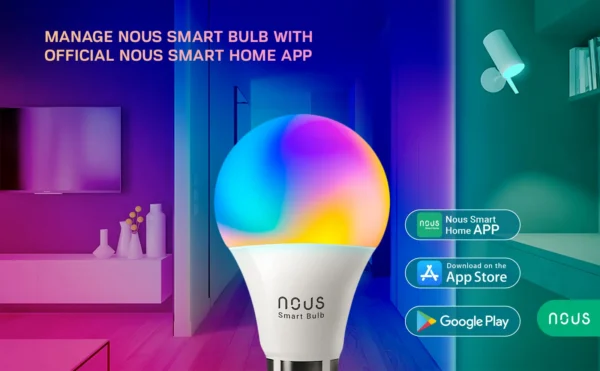 Set 4 becuri LED RGB Smart NOUS P3Z ZigBee, E27, Control din aplicatie - imagine 9
