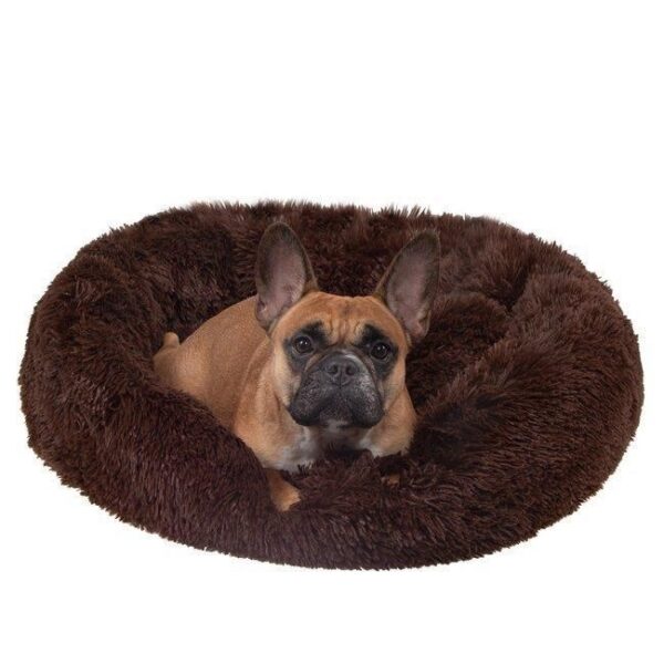 Culcus moale, pentru caine/pisica, maro, 60 cm - imagine 6