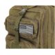 Ghiozdan/rucsac tactic, Trizand, 5 compartimente, poliester 600D, verde, 35 L, 37x29x55 cm - imagine 14