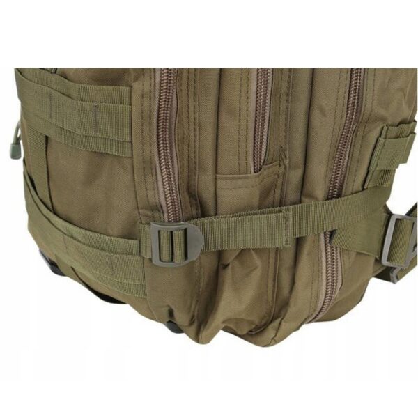 Ghiozdan/rucsac tactic, Trizand, 5 compartimente, poliester 600D, verde, 35 L, 37x29x55 cm - imagine 2