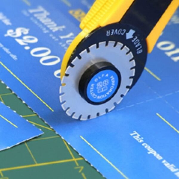 Cutter rotativ cu disc 28 mm, taiere perforata, OLFA - imagine 2