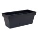 Ghiveci decorativ de flori, Cube Case, dreptunghiular, antracit, 58.7x26.4x23.6 cm - imagine 2