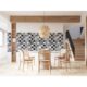 Panou decorativ, PVC, model mozaic, alb si negru, 96x48.5cm - imagine 5