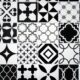 Panou decorativ, PVC, model mozaic, alb si negru, 96x48.5cm - imagine 3