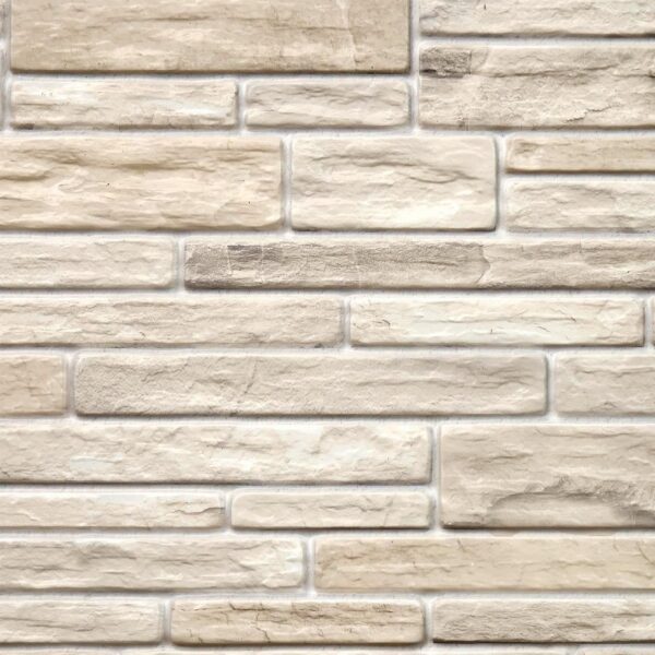 Panou decorativ, PVC, model piatra 3D, nuante crem, 96x48.5 cm - imagine 6